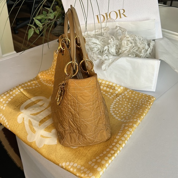 Christian Dior Lady Dior Canage Nylon Handbag - Beige - Picture 5 of 16